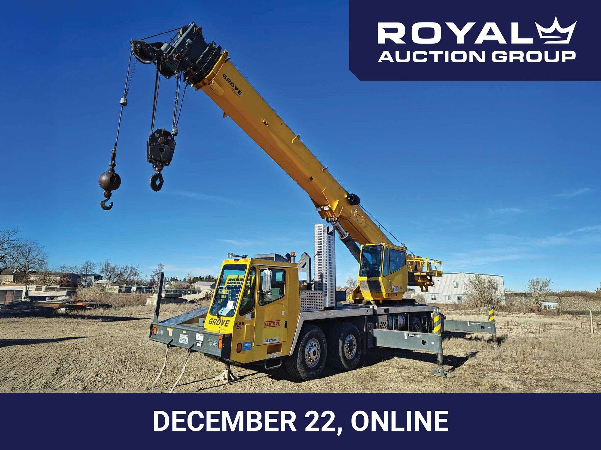 December 22nd Year End Fleet Reduction Crane & Support Absolute Auction